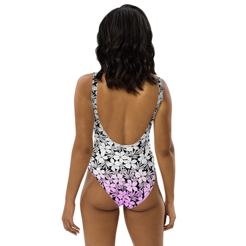 Asexual Pride Aloha One-Piece Swimsuit